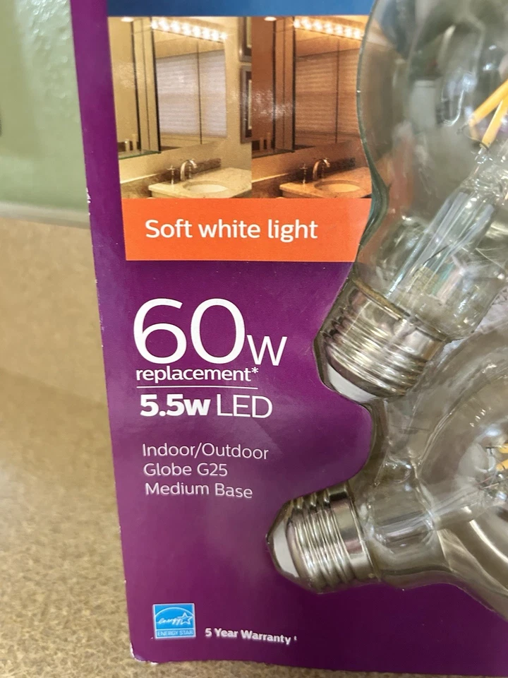 Philips 2pk A15 Fan Bulb Intermediate Base Dimmable 60w Replacement Soft White L - Image 3 of 4