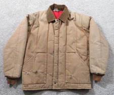 VTG USA Key Imperial Large Reg Jacket Brown Insulated Work Zip Chore Ranch