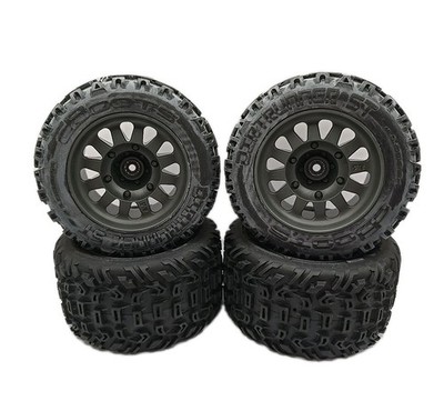 Arrma Vorteks 2wd Mega/223s Tires Dboots Katar & DirtRunner ST 14mm Gray Wheels