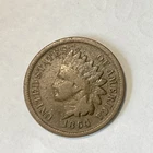 1864 L Indian Head Cent Penny 1c SEMI KEY DATE Good Rare US Coin