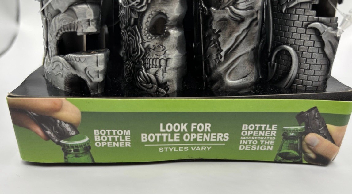 Smokezilla Lighter Case with Bottle Opener-Pewter-NEW!