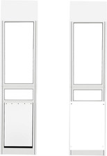 Xlarge Dog Door for Sliding Glass Doors, Adjustable 75.39"-81.3" Slider Height,