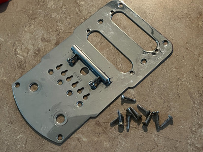 1950s Fender Stringmaster D6 guitar bridge plate control switch