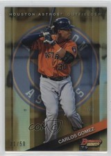 2015 Bowman's Best Gold Refractor 31/50 Carlos Gomez #89 fm0