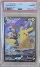  PSA 10 Pikachu V TG16/TG30 Pokemon Lost Origin Trainer Gallery Cards