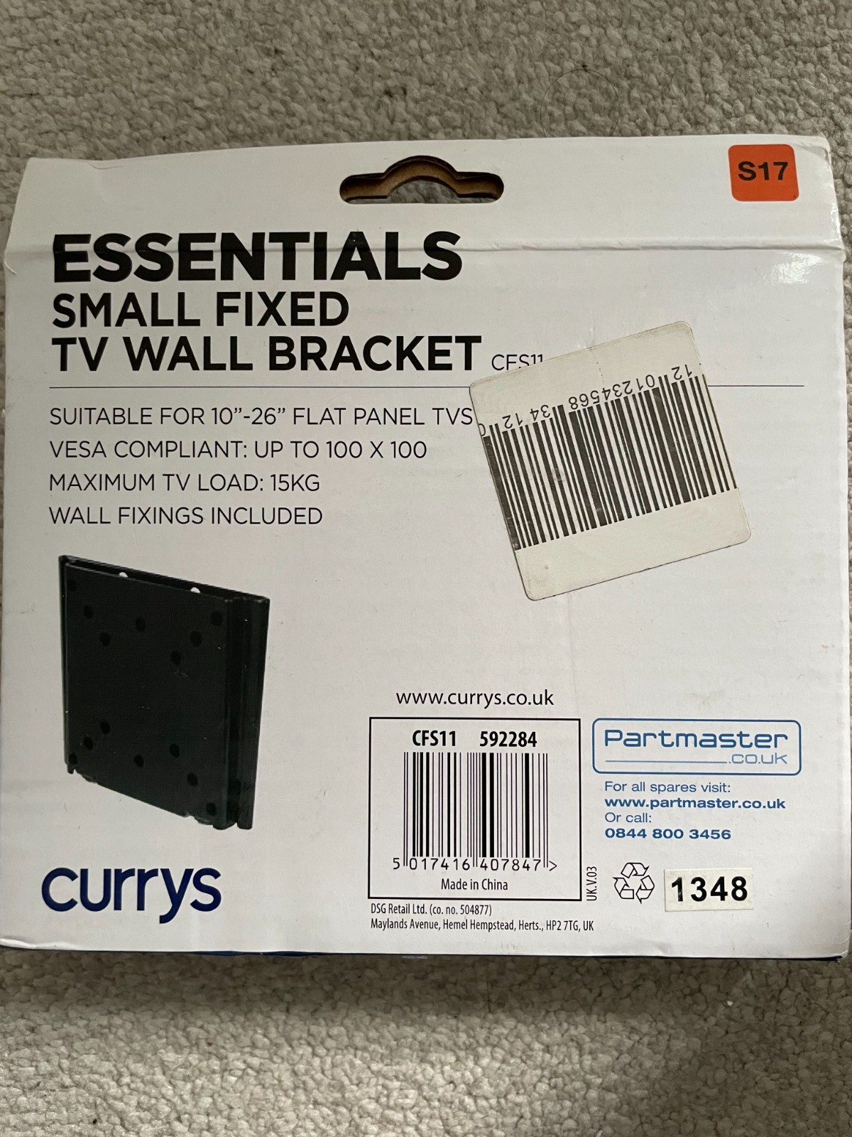 small fixed tv wall bracket