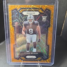 2023 Panini Prizm Lazer Prizm Tyree Wilson Raiders Rookie NFL Card #363