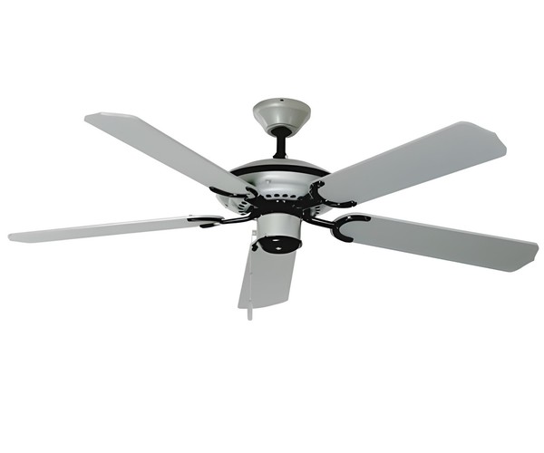 Deckenventilator Mit Zugschalter Sydney 132Cm Grau Schwarz Ventilator Ohne Licht-image