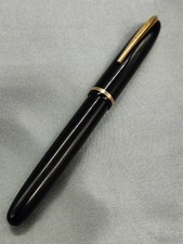 STYLO PLUME WATERMAN'S FRANCE CARTOUCHE EN VERRE PLUME OR 18 K 3 B TÊTE D'AIGLE