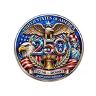 America 250th Anniversary Commemorative Challenge Coin Patriotic Gifts