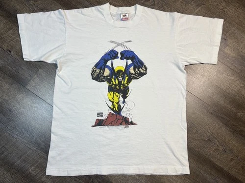 Vintage 1994 Wolverine Comic Images  Shirt L 90’s Marvel X-Men FOTL Tag