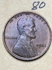 1932 (P) LINCOLN WHEAT CENT, nice "AU" condition #80