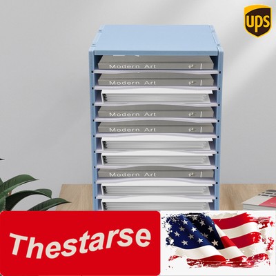11 Tier Office Home Paper File Holder Document Storage Rack Desktop Organizer