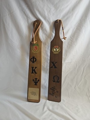 1985 Phi Kappa Psi Indiana University Beta Chapter Fraternity 2 Lot paddles #QBC