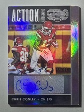 Chris Conley Auto 2016 Panini Gala Holo /49 SP Foil Kansas City Chiefs #AA-CCL