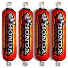 Red Shock Covers Honda Racing ATV TRX 700 TRX700 XX (For 4 shocks models) NEW