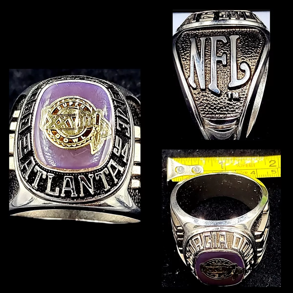 Super Bowl XXVIII 28 NFL Championship Ring Atlanta Georgia Dome 2