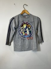 Yugioh 1996 Long Sleeve Grey Shirt Vintage Yugi Kiba Joey Size 8 In Boys Rare