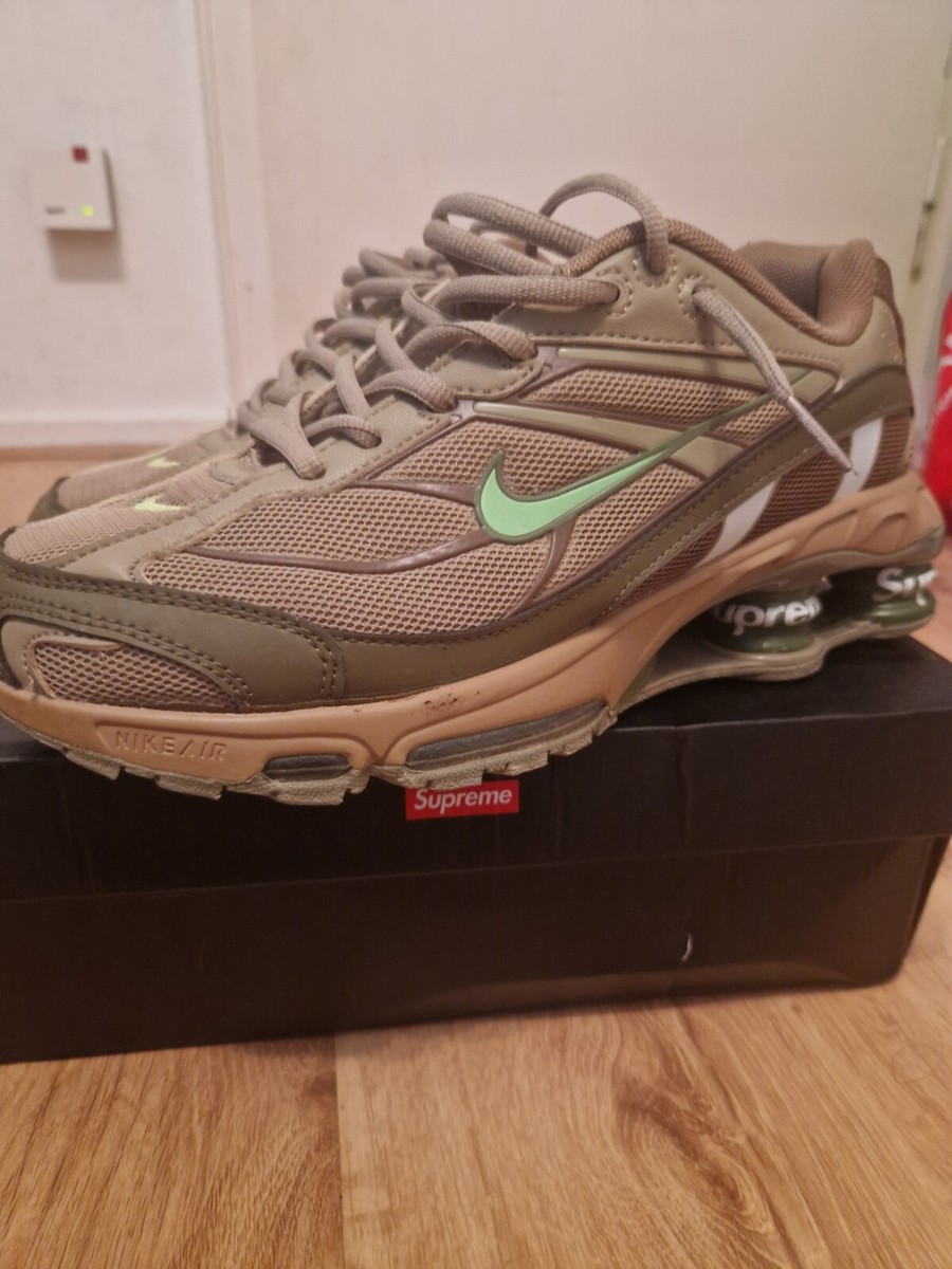 supreme nike shox ride grün