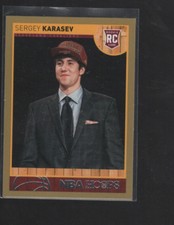 SERGEY KARASEV 2013-14 PANINI HOOPS GOLD ROOKIE CARD #279
