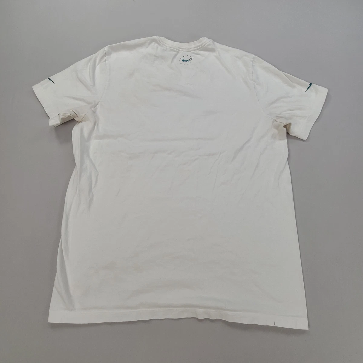 nike blue and white shirt