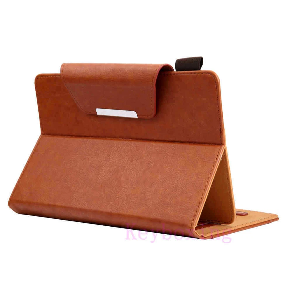 Universal Magnetic Leather Case Cover For 7'' 8'' 9.7" 10.1" 10.5 Android Tablet - Image 3 of 4