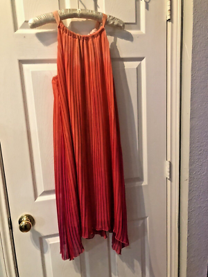 Apt.9 Women Size 16 Pleated Party/Wedding Flowy Ombre Halter Dress NWT |  eBay