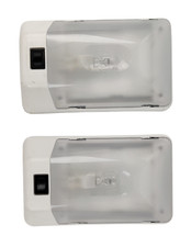 2 Single Light W Switch 12 Volt Incandescent Clear Rv Camper Trailer 2 Single Light W Switch 12 Volt Incandescent Clear Rv Camper Trailer