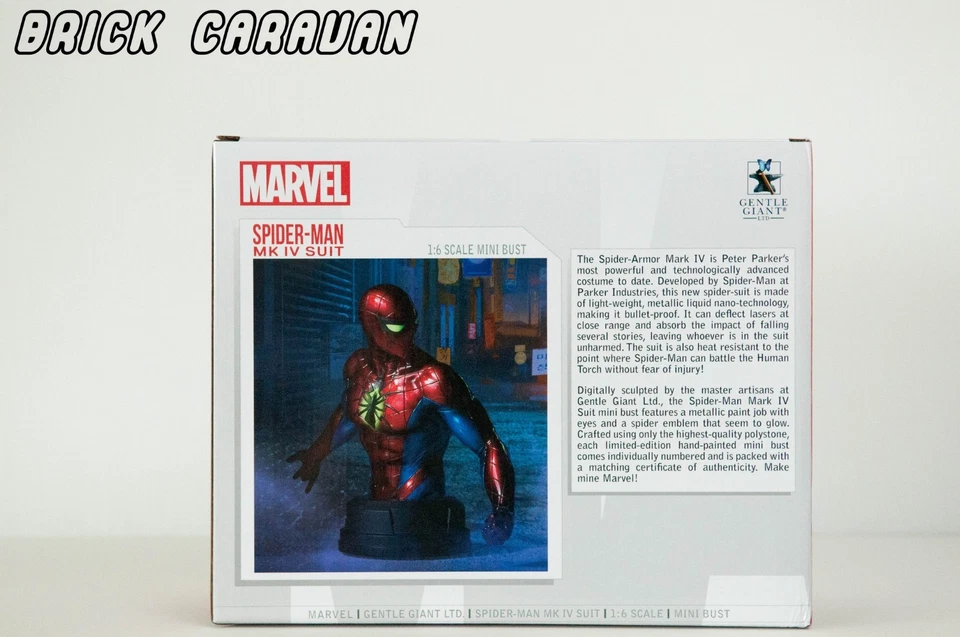 Suave Gigante Marvel Spider-Man Marca IV Traje Mini Busto NUEVO Spiderman Spiderman Foto 2 de 3