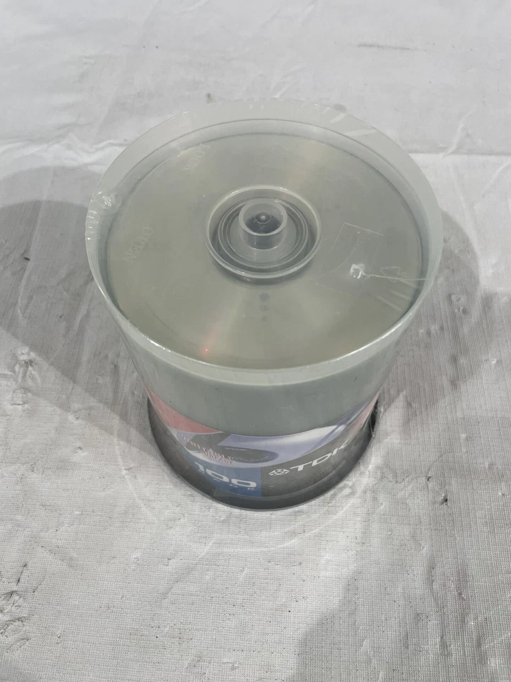 NEW Sealed TDK CD-R Spindle 100 pack 700 mb 80 min Recordable 48X Compatible - Image 2 of 2