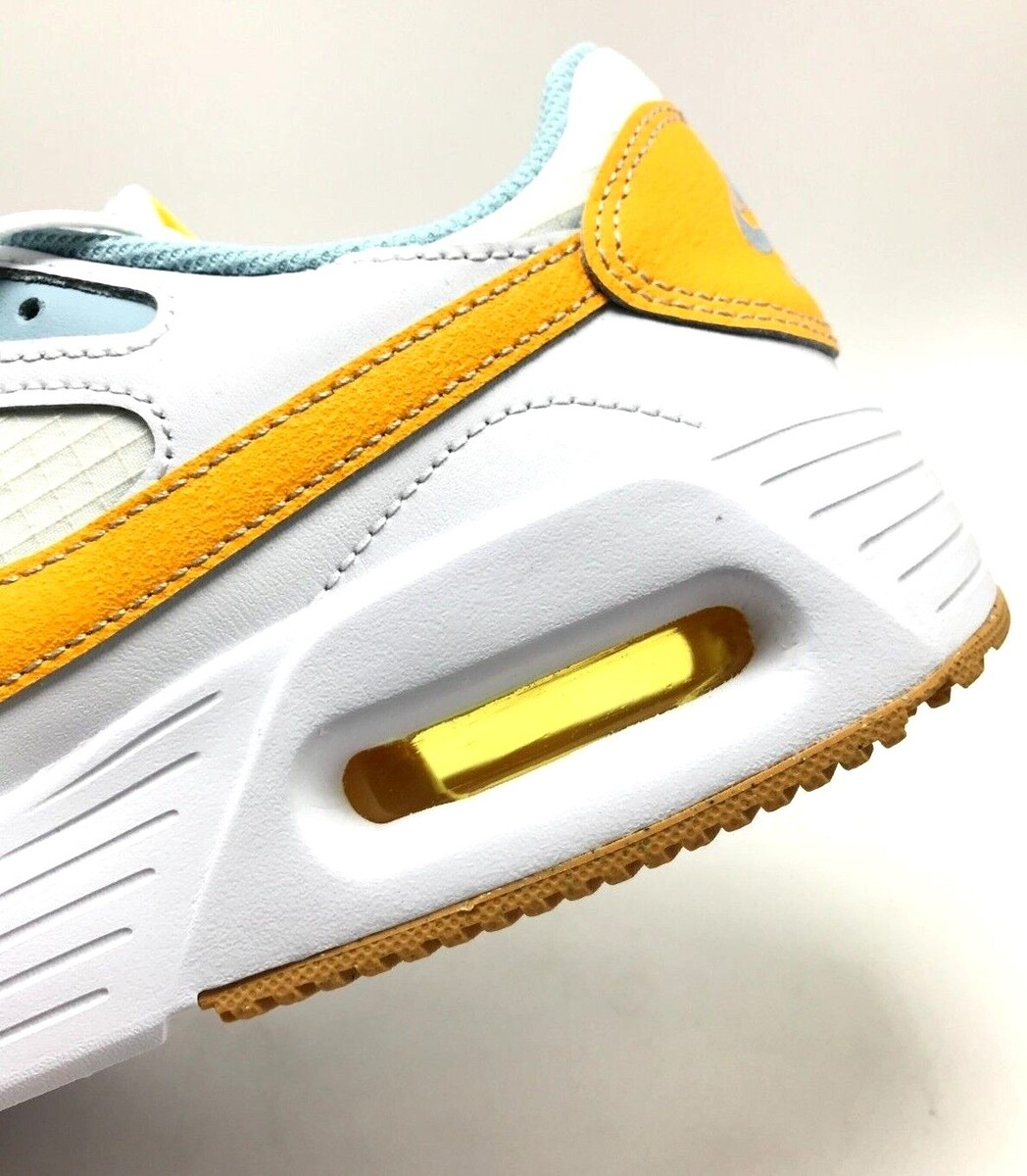 NEW* Men Nike Air Max SC White/Yellow/Aqua (FJ3997 100 ), Sz 8.0