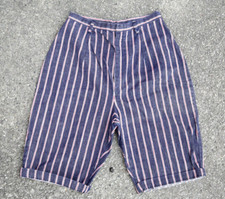 Vintage striped high rise shorts sledged 60s 70s mens Beach newsboy Jorts