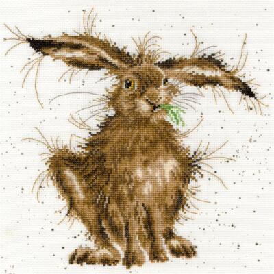 Bothy Threads Kreuzstich-Set ''Verrückter Hase'', 26x26cm, XHD49, Zählmuster