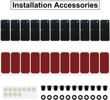 Rear Window Louvers Scoop Louvers Installation Hardware for Ford Mustang Dodge