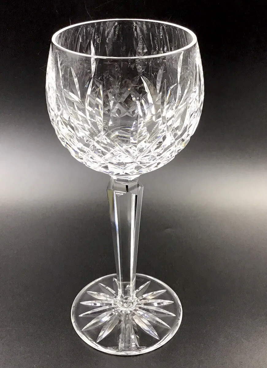Waterford LISMORE Hock White Wine Glass Vintage Old Mark Excellent eBay