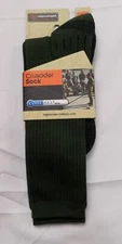 Highlander Men's Cushioned Ribbed CoolMax Crusader Sock LL7 Olive Large NWT