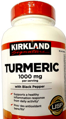 Kirkland Signature Turmeric 1000mg with Black Pepper 320 Capsules EXP 06/2027
