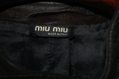 Miu Miu Men`s Lambskin Leather Jacket Size 52 UK L - Picture 7 of 9