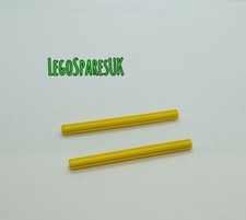 LEGO Part 6130009 / 44294 Technic, Axle 7L, Yellow. Quantity x 2