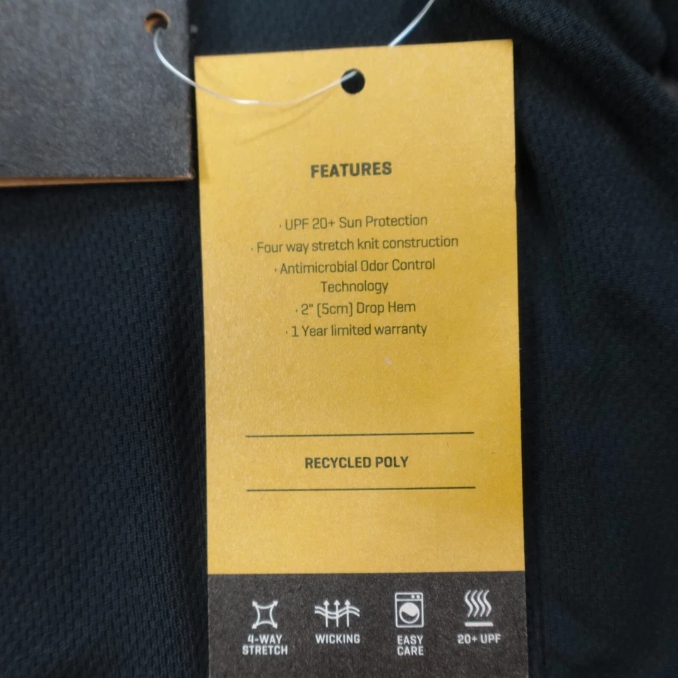 Camiseta masculina Dakine Thrillium manga longa UPF elástica anti microbiana/odor preta - Imagem 4 de 4