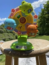  VTech Lil' Critters Spin and Discover Ferris Wheel Yellow Green High Chair Toy