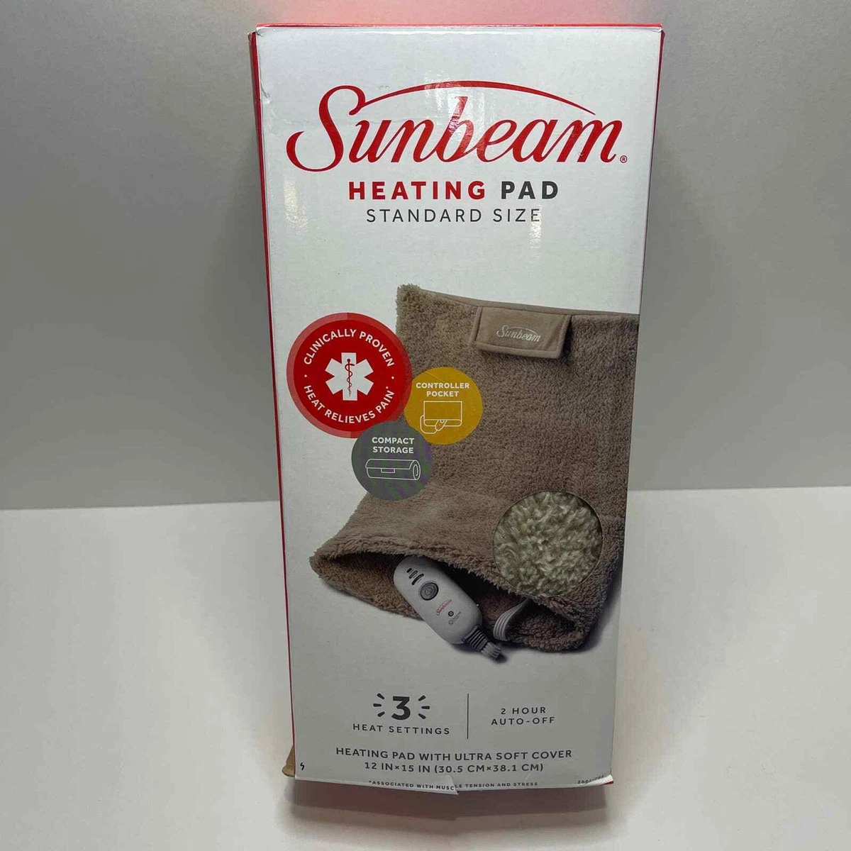 Sunbeam AdvancedHeat Heating Pad King Size Heat Settings 12, 50 OFF
