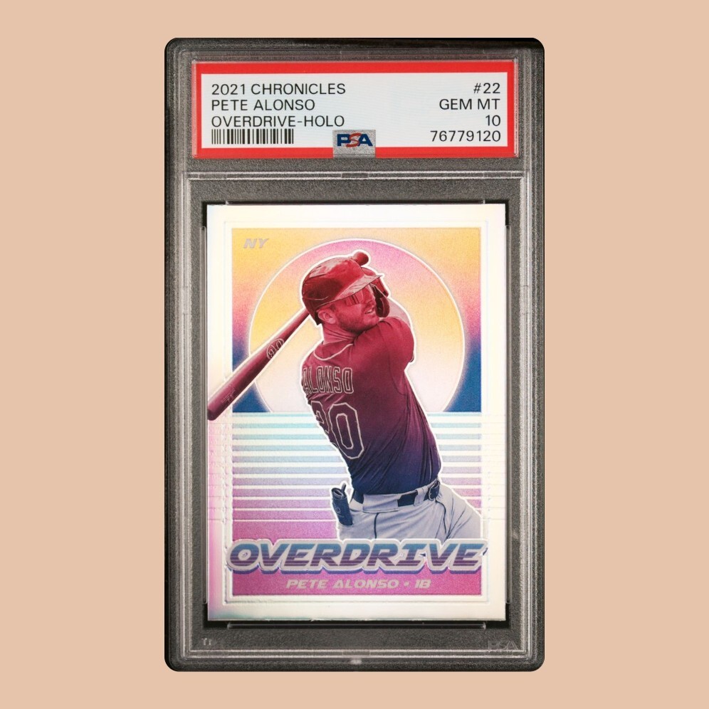 PETE ALONSO PSA 10 2021 Panini Chronicles  - Overdrive Holo #22 