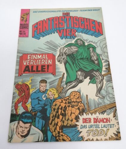 Marvel Comic - Die Fantastischen Vier Nr.54 - Williams Verlag - Vintage - 1976 - Picture 1 of 9