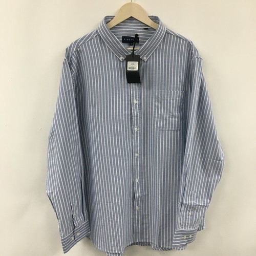 NEW Mens 3XL FIVE FOUR Valmont Dress Shirt Blue Striped XXL -SUPERB- 8c - Picture 5 of 7