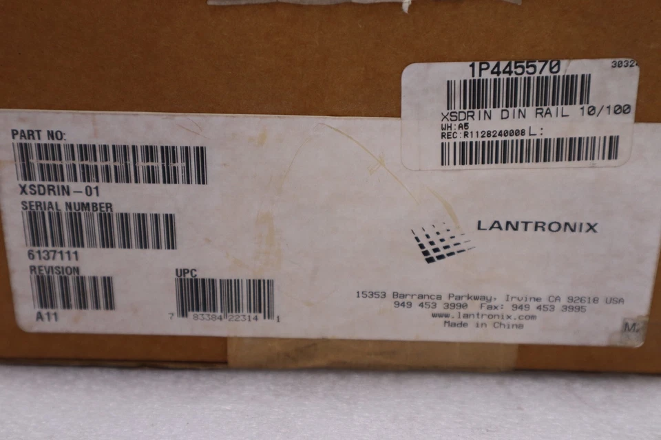 LANTRONIX XSDRIN-01/ XSDRIN01 SERIAL DEVICE SERVER FREQUENCY: 48 MHZ STOCK H447 - Image 2 of 2