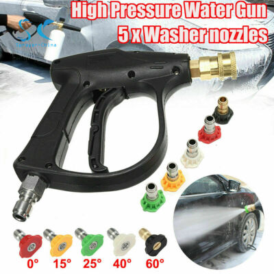 #ad #ad Car Wash 3 8quot; Inlet 3000 PSI High Pressure Washer Spray Gun 5 Spray Nozzle Tip $24.45