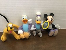 2001 McDonalds House of Mouse Disney Toys Lot of 4 Mickey Daffy Daisy Pluto