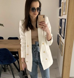 white boyfriend blazer zara
