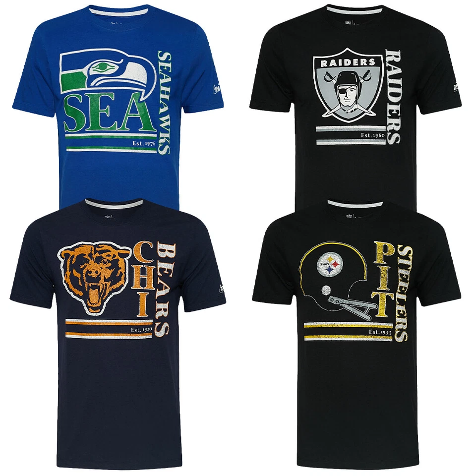 NFL Nike Triblend Logo Herren Football Freizeit T-Shirt NKO7-30K-V6Q-8P1 schwarz